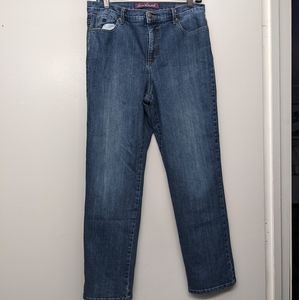 Gloria Vanderbilt Amanda Women's Blue Jeans Size 12 Stretch Straight